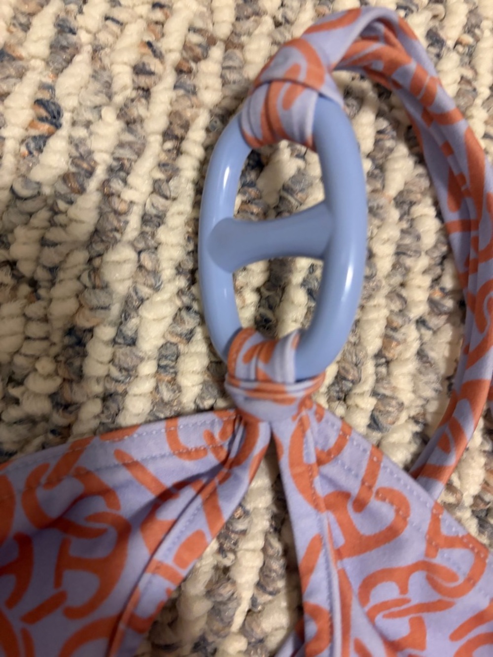 Hermes One-Shoulder Patterned Swimsuit Size 36 Swim - Picture 3 of 8